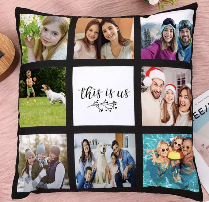 Custom Panel pillow cover with pillow